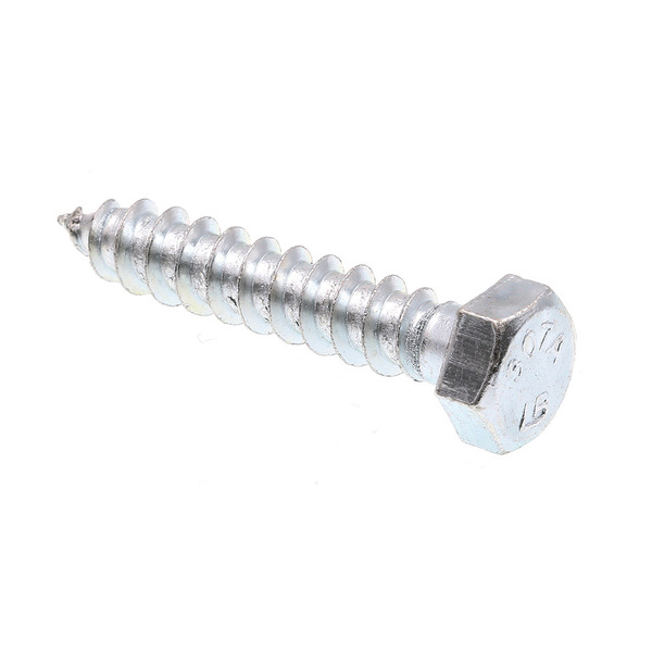 Prime-Line Hex Lag Screw 3/8in X 2in A307 Grade A Zinc Plated Steel 25PK 9056161